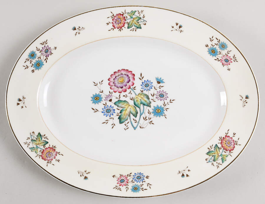 Harewood 13" Oval Serving Platter by Wedgwood-1