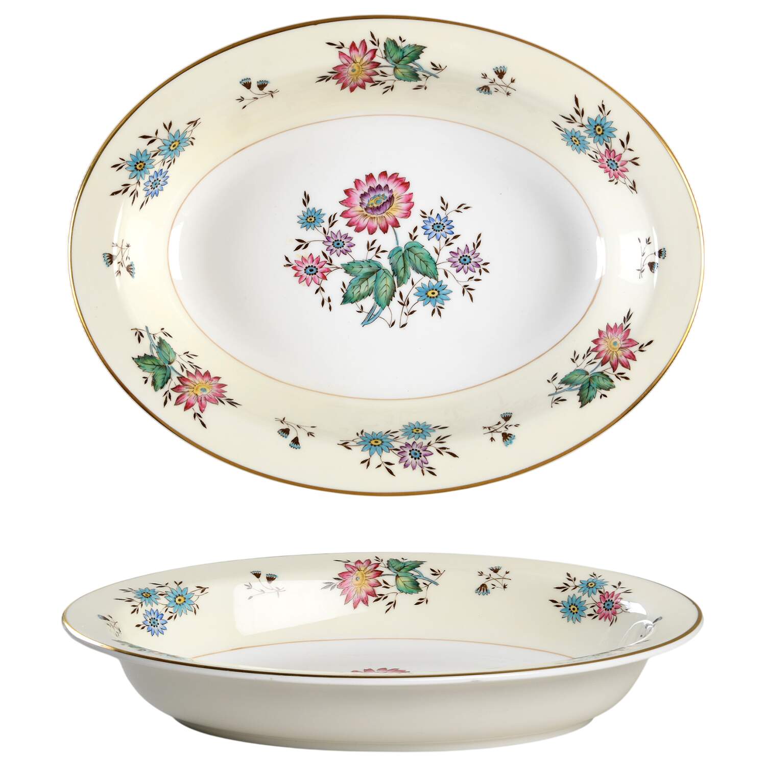 Harewood 10" Oval Vegetable Bowl by Wedgwood-1