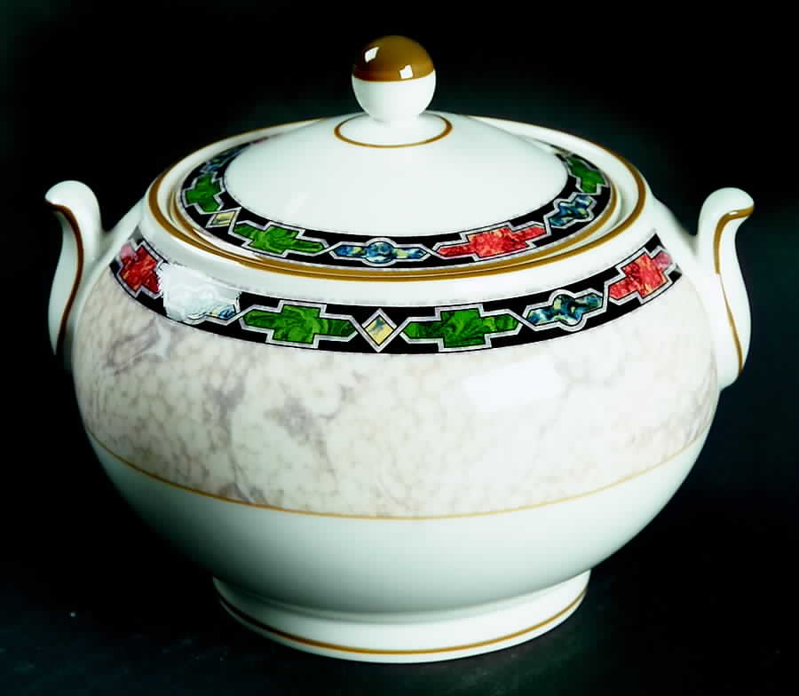 Harlequin 146 Shape Sugar Bowl & Lid by Wedgwood-1