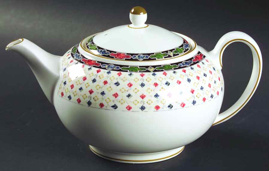 Harlequin Teapot & Lid by Wedgwood-1