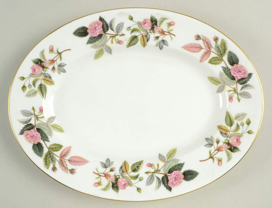 Hathaway Rose 11" Oval Serving Platter by Wedgwood-1