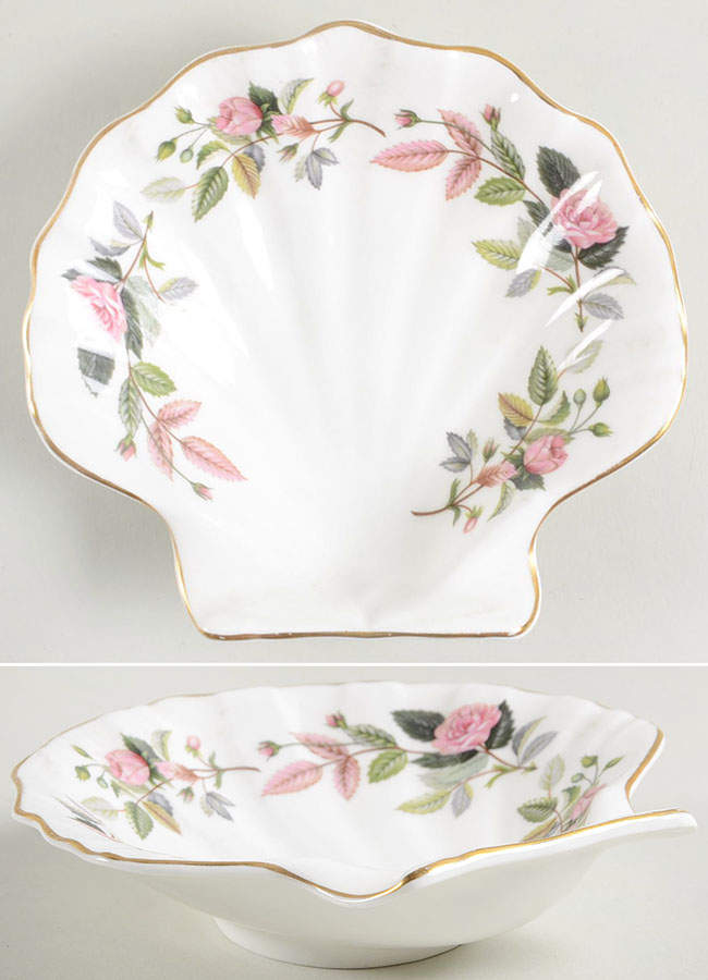 Hathaway Rose Shell Shaped Dish by Wedgwood-1