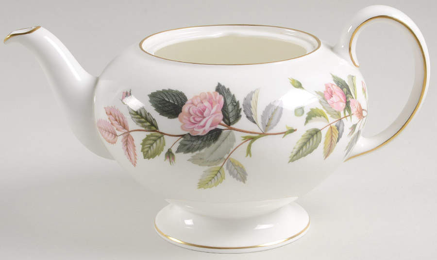 Hathaway Rose Teapot No Lid by Wedgwood-1