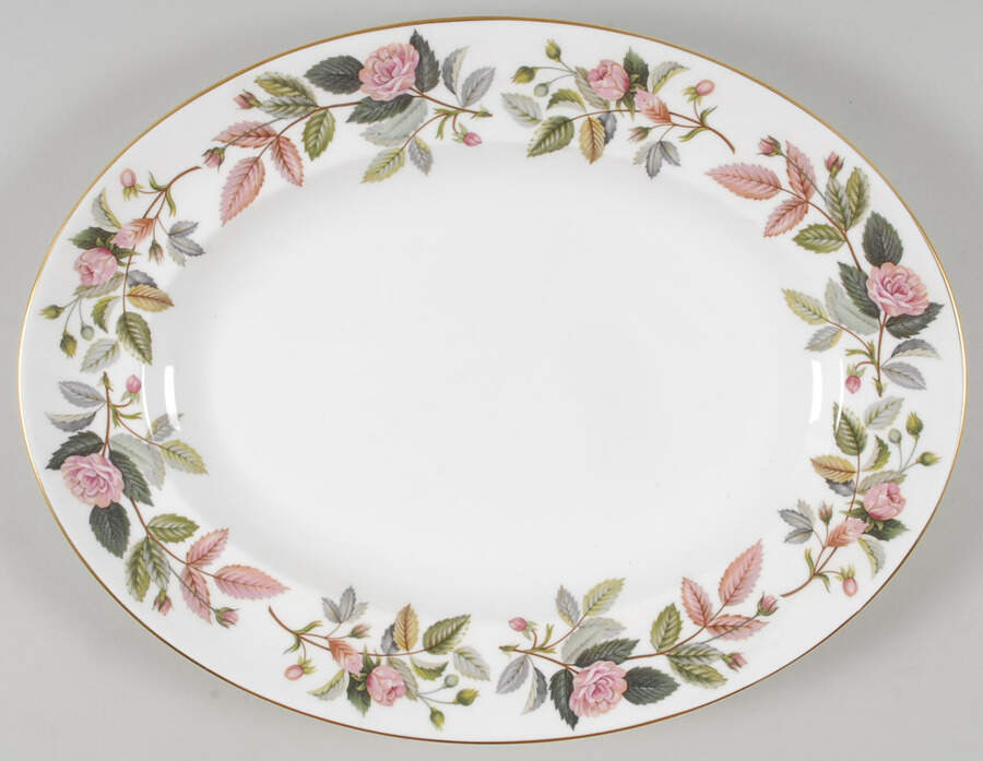 Hathaway Rose 13" Oval Serving Platter by Wedgwood-1