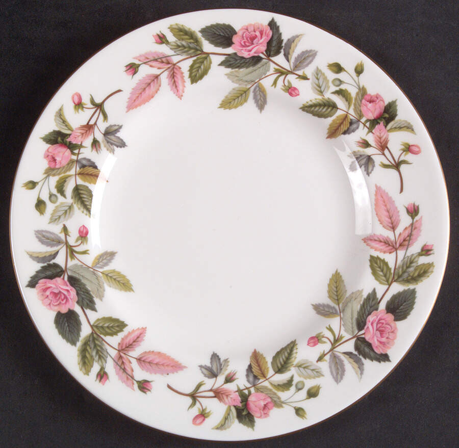Hathaway Rose Dessert/Pie Plate by Wedgwood-1