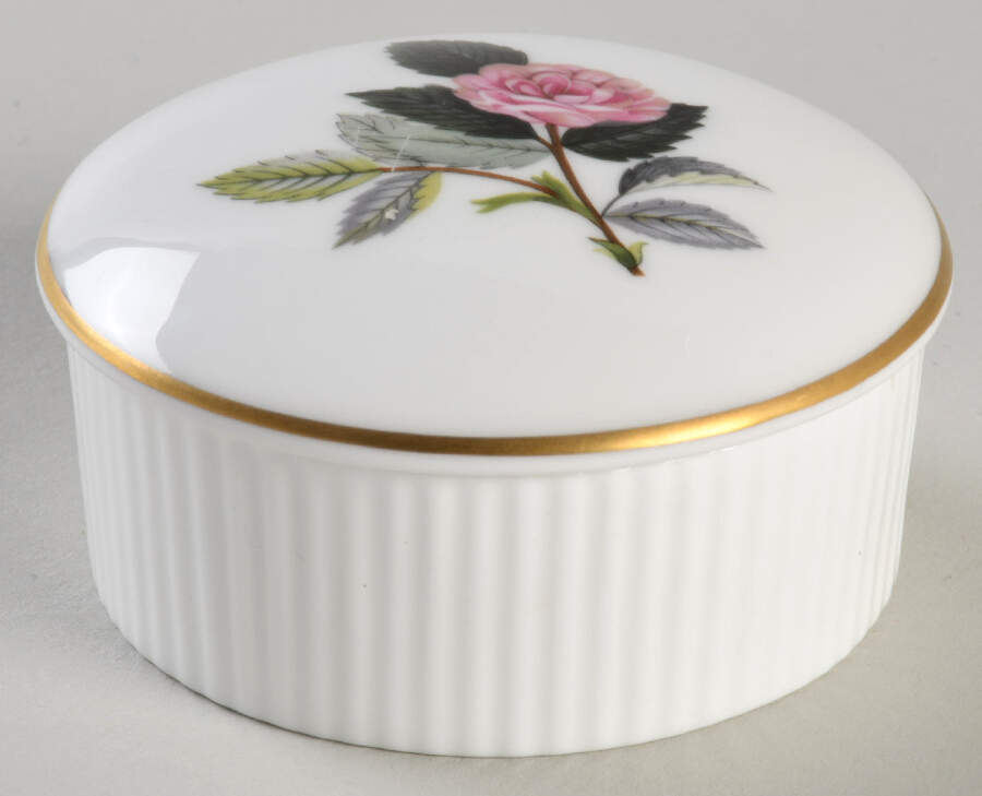 Hathaway Rose 2" Round Box & Lid by Wedgwood-1