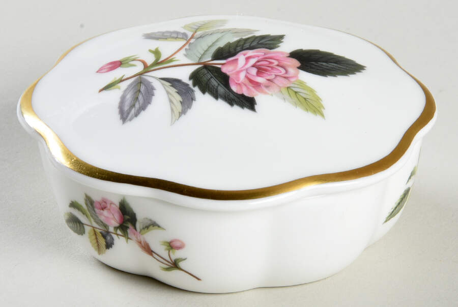 Hathaway Rose Trinket Box & Lid by Wedgwood-1