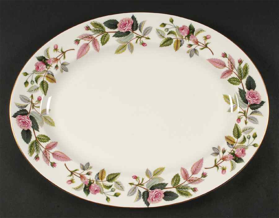 Hathaway Rose 15" Oval Serving Platter by Wedgwood-1