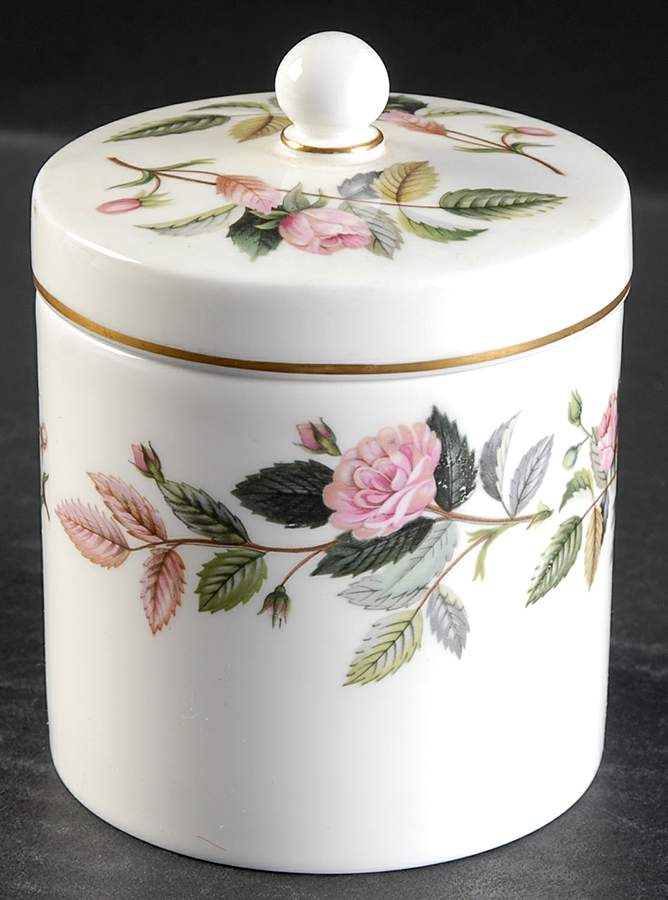 Hathaway Rose Candy Jar & Lid by Wedgwood-1