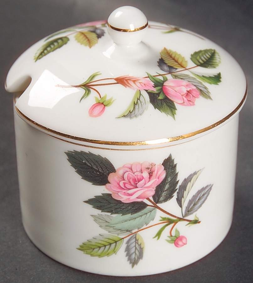 Hathaway Rose Jam/Jelly & Lid by Wedgwood-1