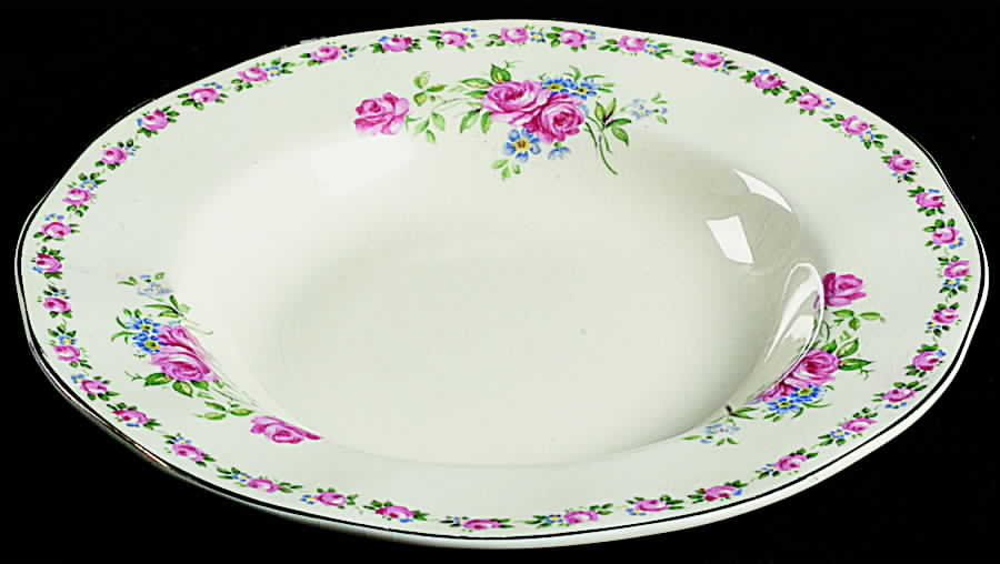 Harmony Rose Rim Soup Bowl by Wedgwood-1