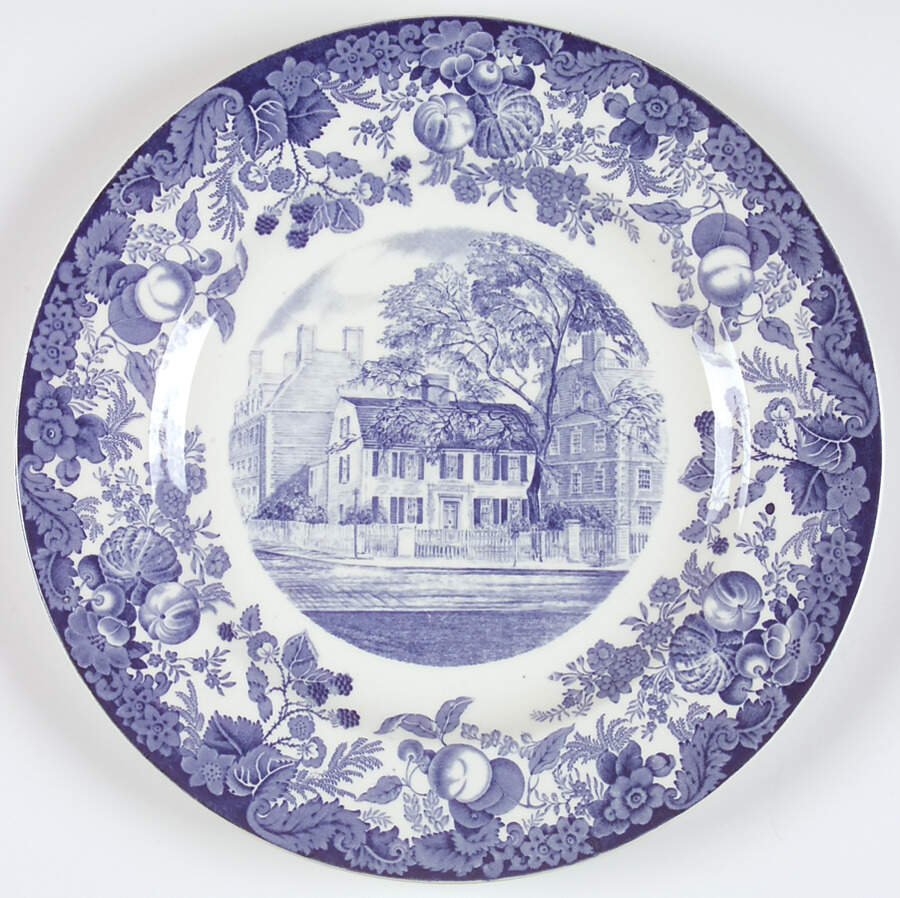 Harvard University Blue Dinner Plate by Wedgwood-1