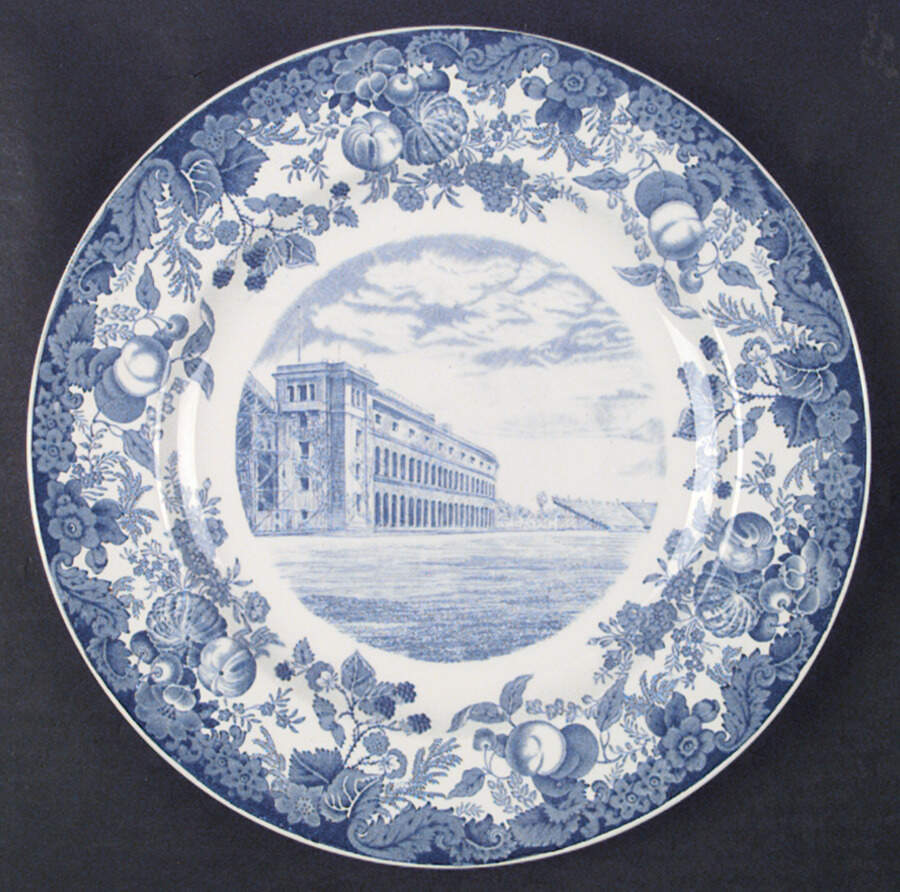 Harvard University Blue Dinner Plate by Wedgwood-1