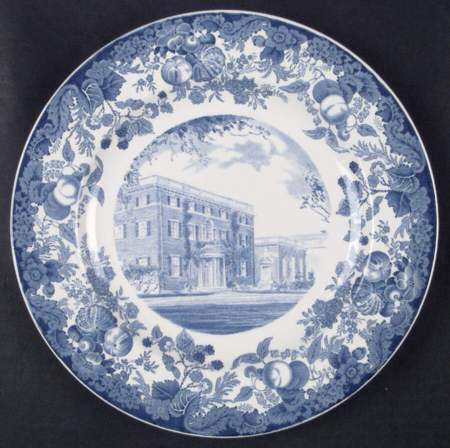 Harvard University Blue Dinner Plate by Wedgwood-1