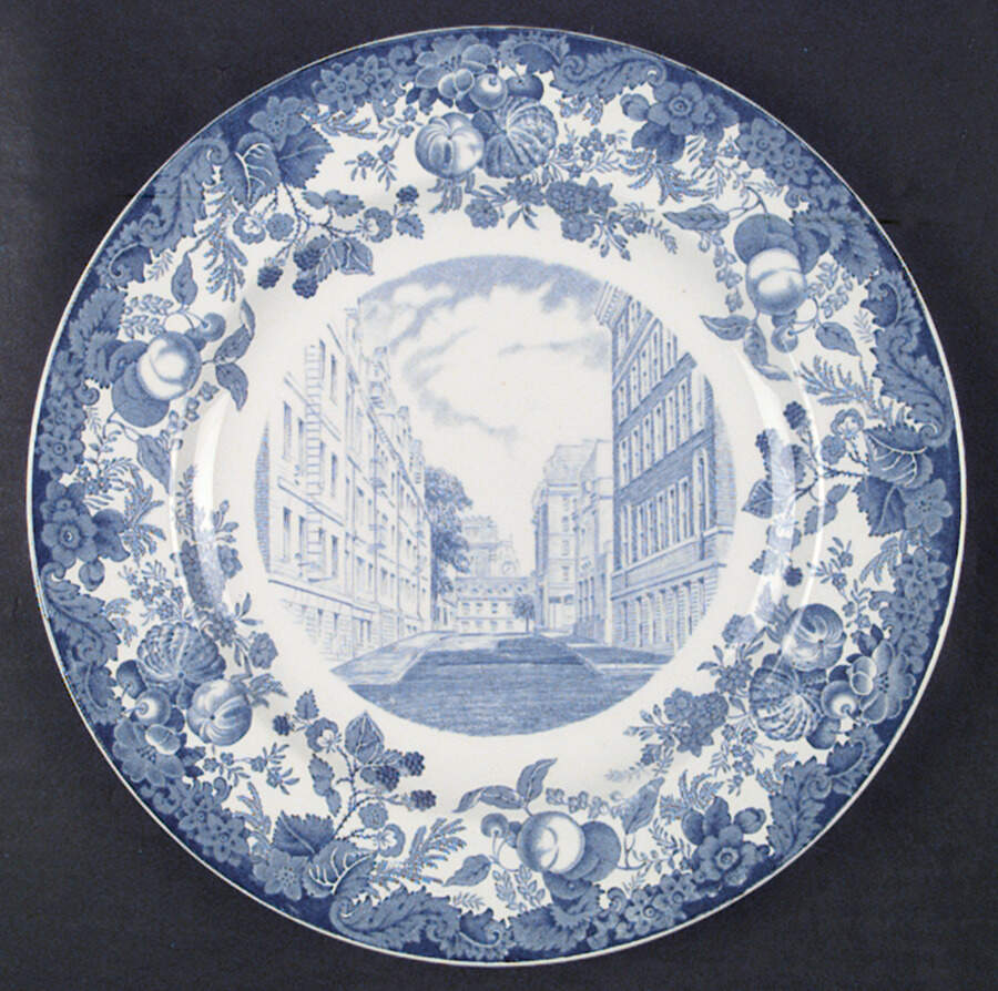 Harvard University Blue Dinner Plate by Wedgwood-1