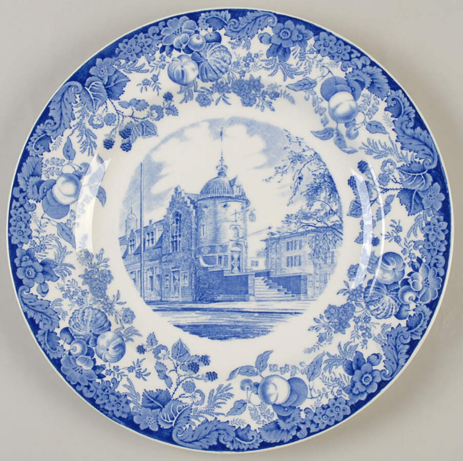 Harvard University Blue Dinner Plate by Wedgwood-1