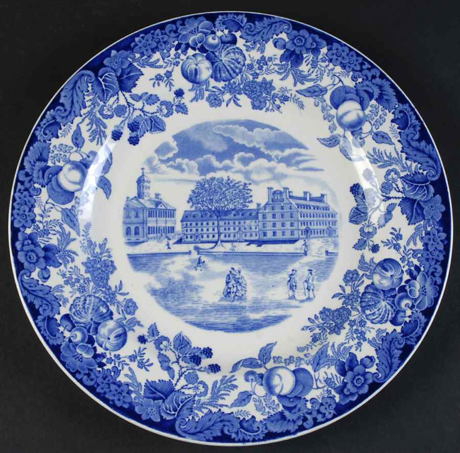 Harvard University Blue Dinner Plate by Wedgwood-1