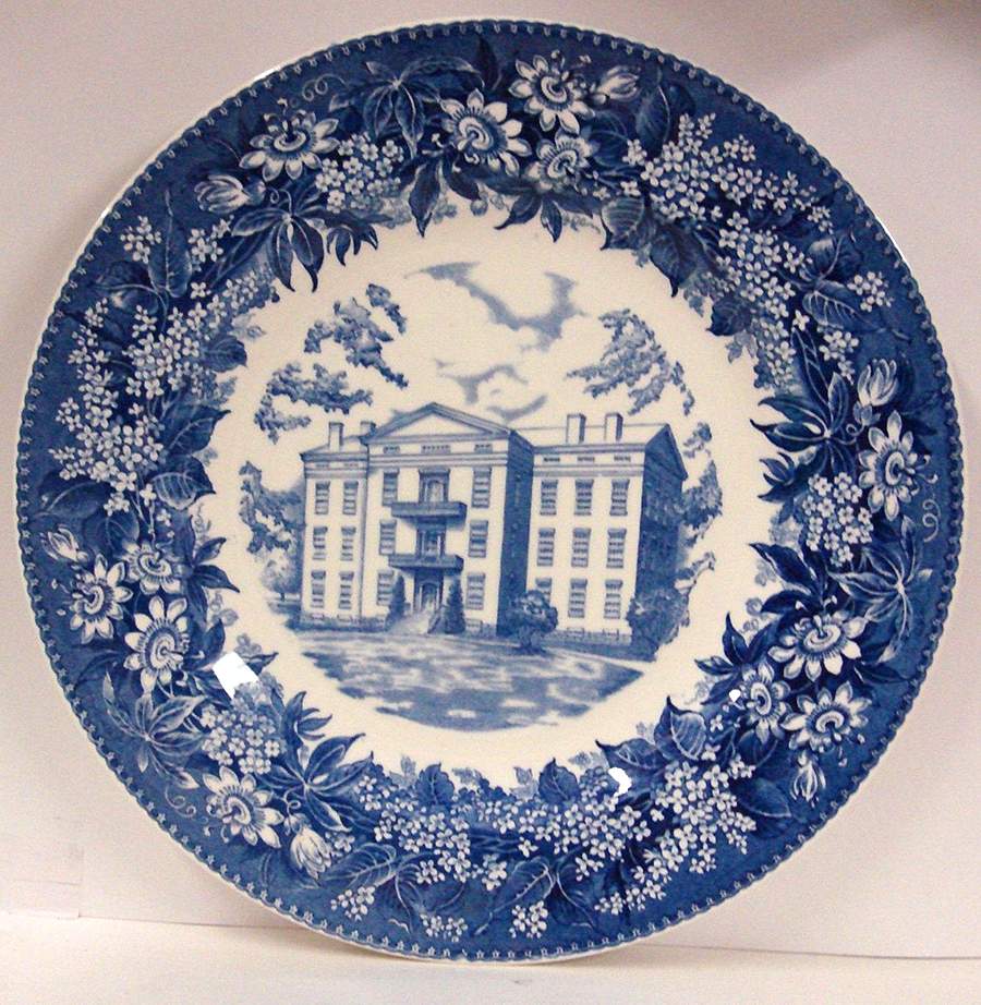Heidelberg College Blue Dinner Plate by Wedgwood-1