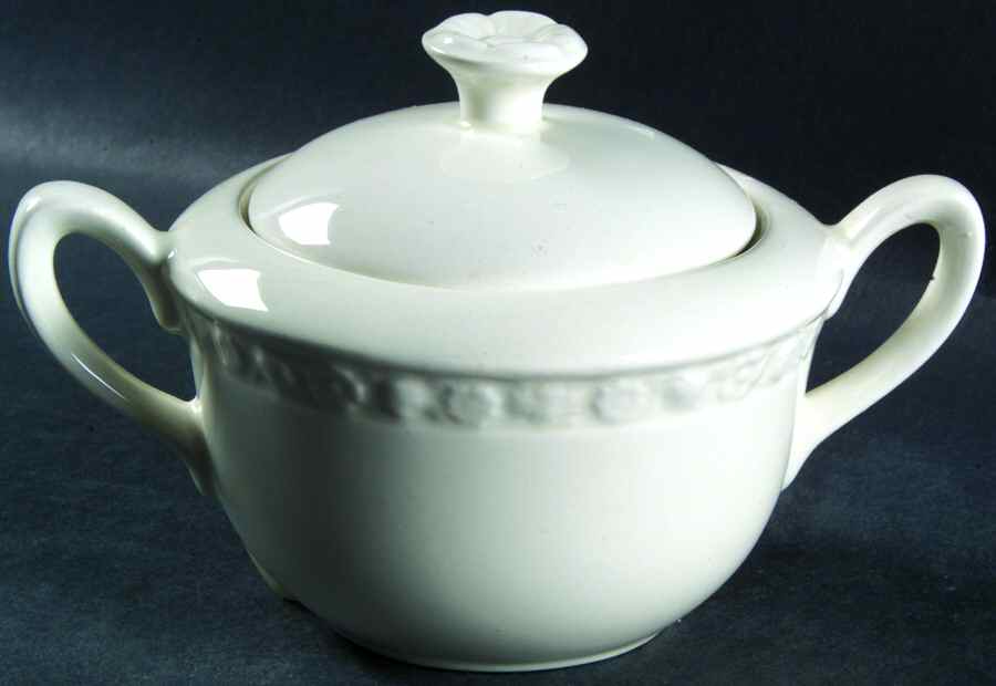 Hedge Rose Sugar Bowl & Lid by Wedgwood-1