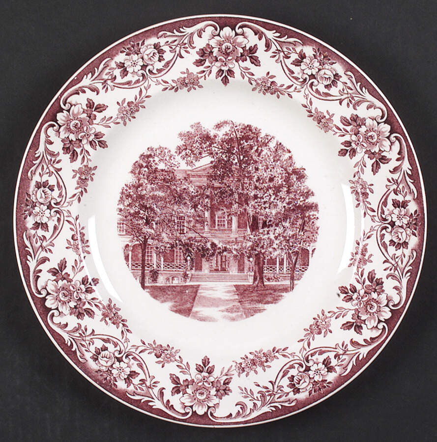 Hollins College Mulberry Dinner Plate by Wedgwood-1