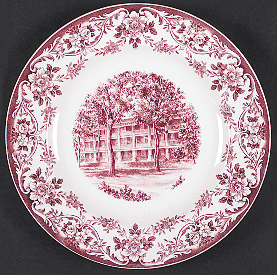 Hollins College Mulberry Dinner Plate by Wedgwood-1