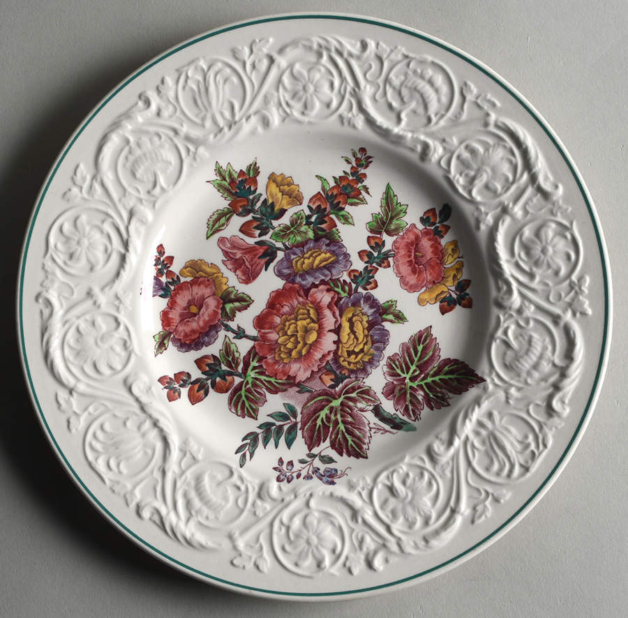 Hollyhock Salad Plate by Wedgwood-1