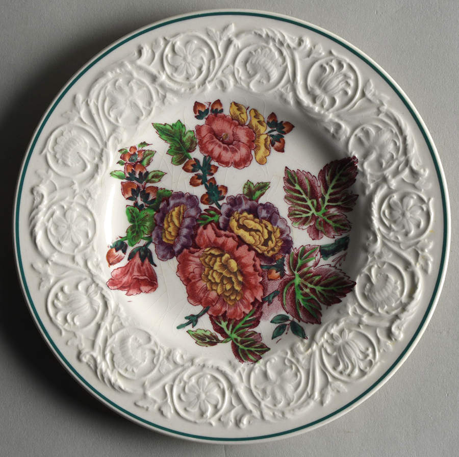 Hollyhock Bread & Butter Plate by Wedgwood-1