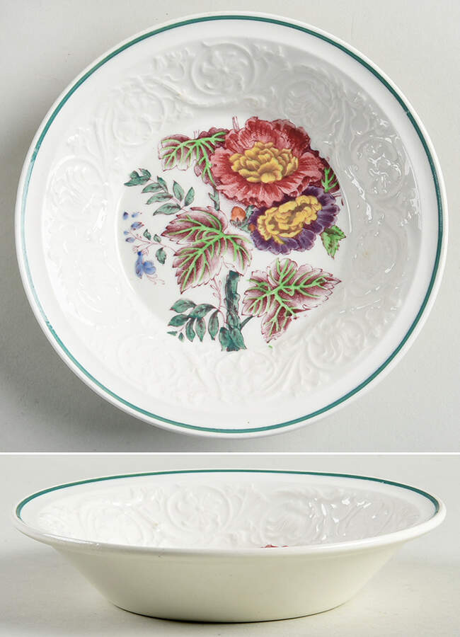 Hollyhock Fruit/Dessert (Sauce) Bowl by Wedgwood-1
