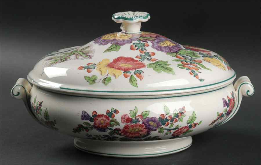 Hollyhock Round Covered Vegetable by Wedgwood-1