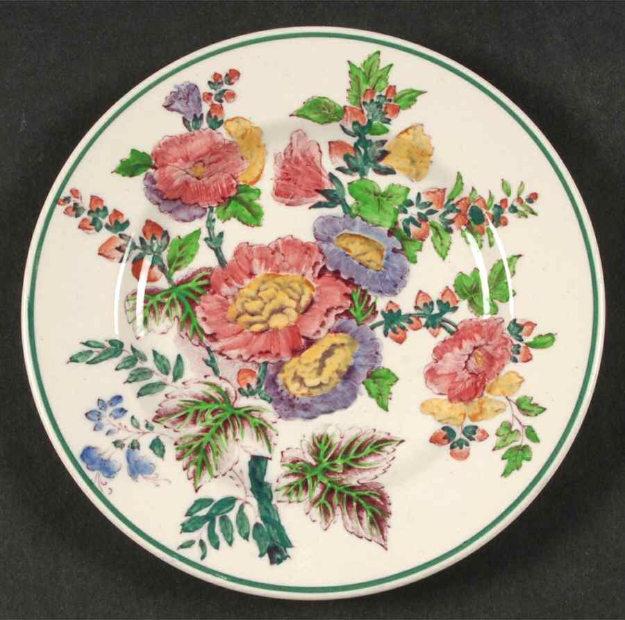 Hollyhock Bread & Butter Plate by Wedgwood-1