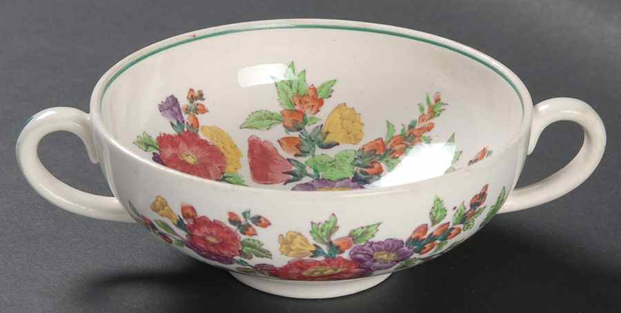 Hollyhock Flat Cream Soup Bowl by Wedgwood-1