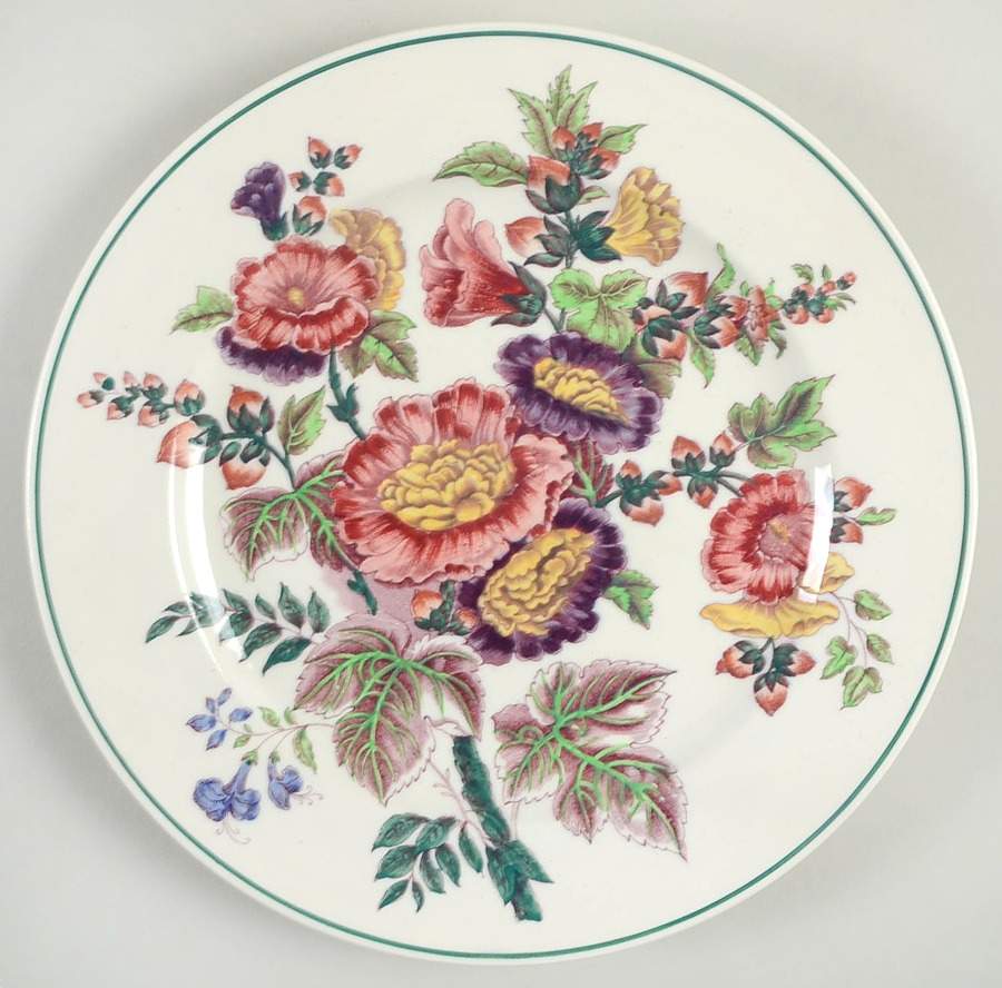 Hollyhock Luncheon Plate by Wedgwood-1