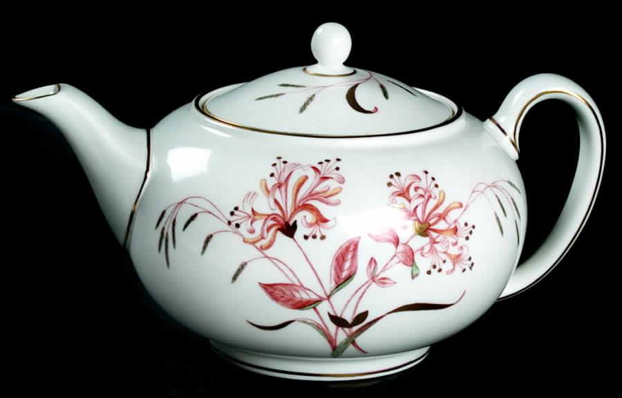 Honeysuckle Rust Teapot & Lid by Wedgwood-1
