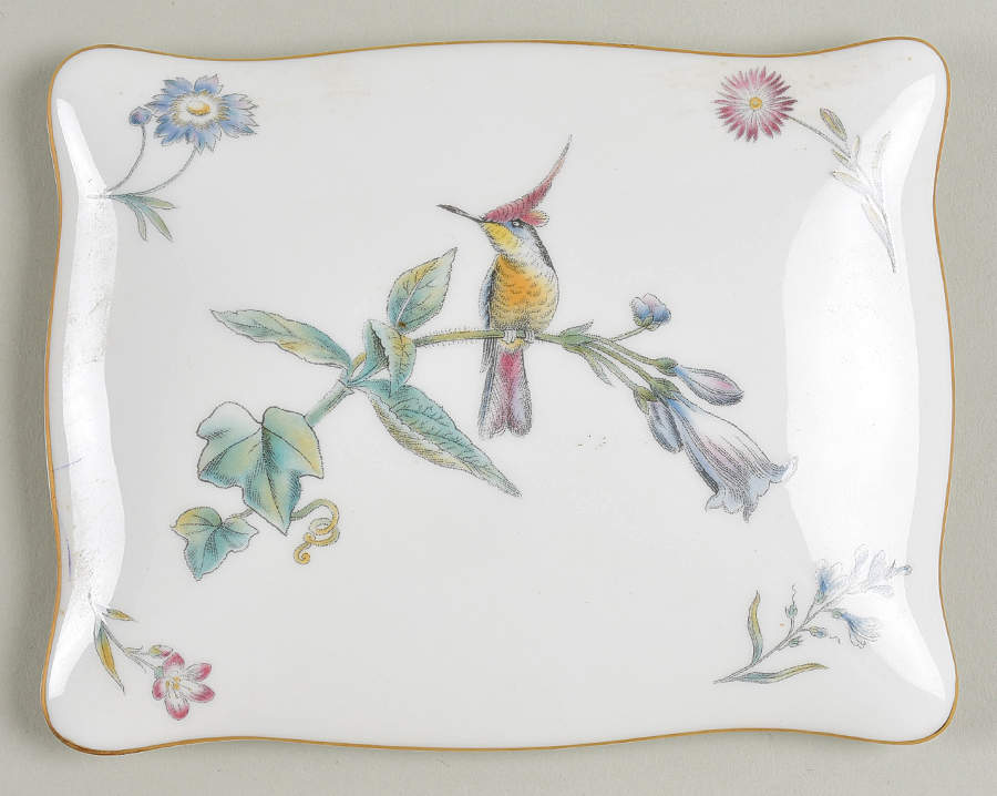 Humming Birds Double Deck Playing Card Box-Lid by Wedgwood-1