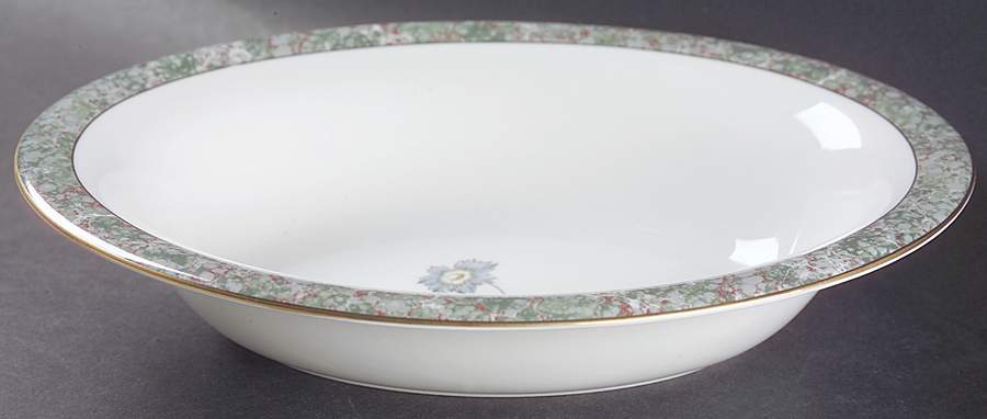 Humming Birds 9" Oval Vegetable Bowl by Wedgwood-1