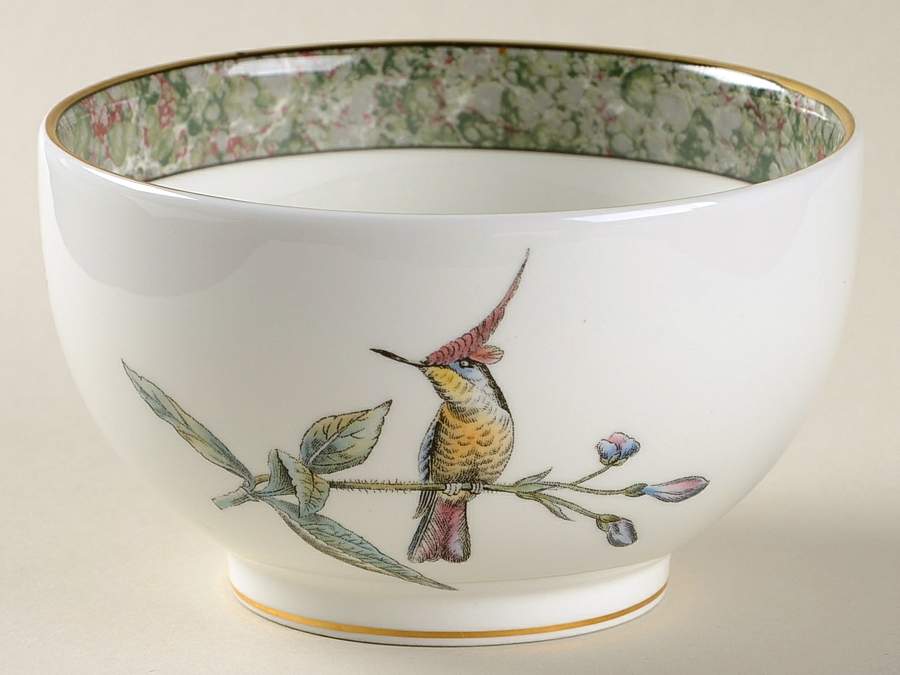 Humming Birds Open Sugar Bowl by Wedgwood-1