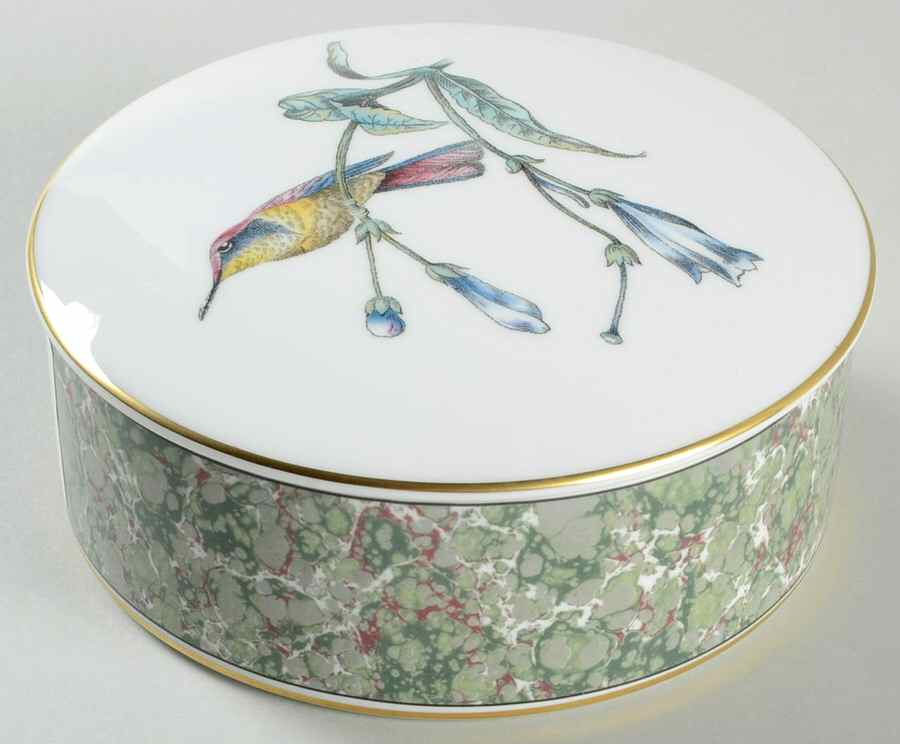 Humming Birds Round Box & Lid by Wedgwood-1