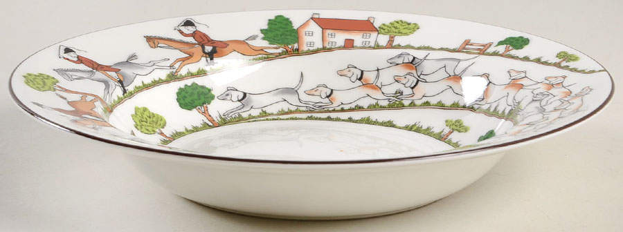 Hunting Scene Rim Soup Bowl by Wedgwood-1