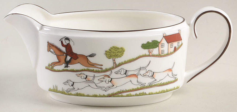 Hunting Scene Gravy Boat by Wedgwood-1