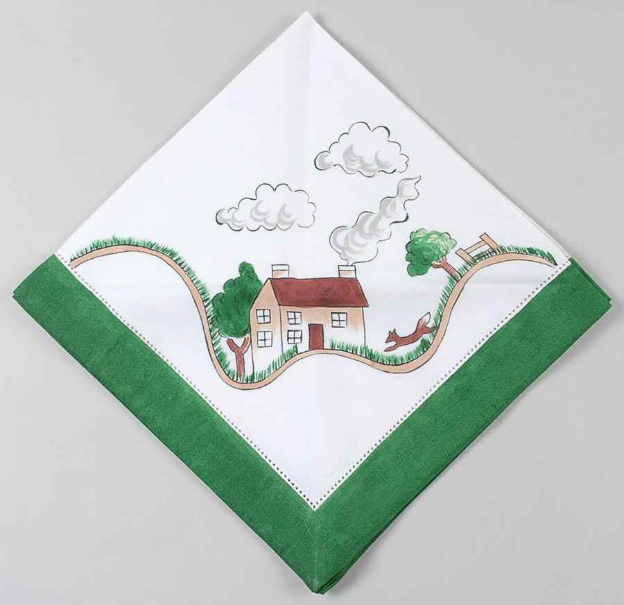 Hunting Scene Cloth Napkin by Wedgwood-1