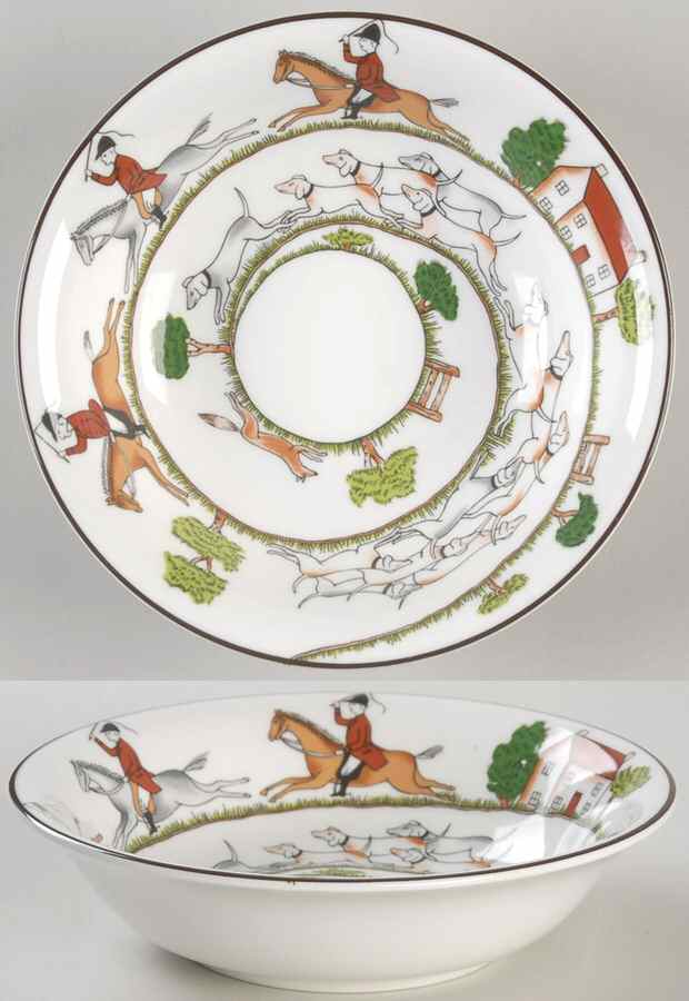 Hunting Scene Coupe Cereal Bowl by Wedgwood-1