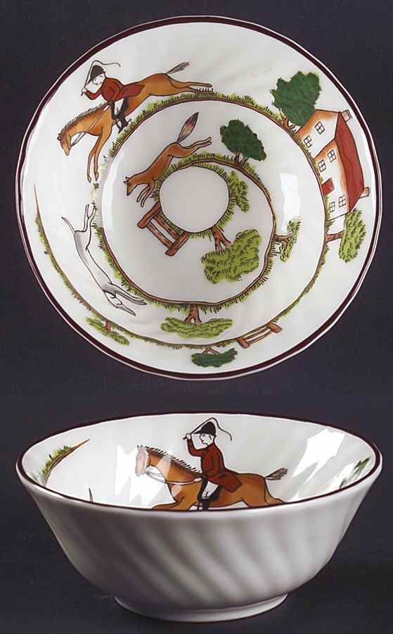 Hunting Scene Bowl-Candy 4" by Wedgwood-1