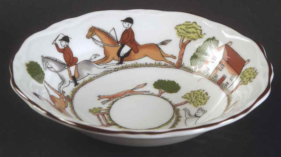 Hunting Scene Fruit/Dessert (Sauce) Bowl by Wedgwood-1
