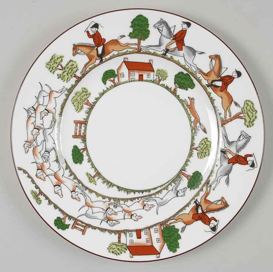 Hunting Scene Salad Plate by Wedgwood-1