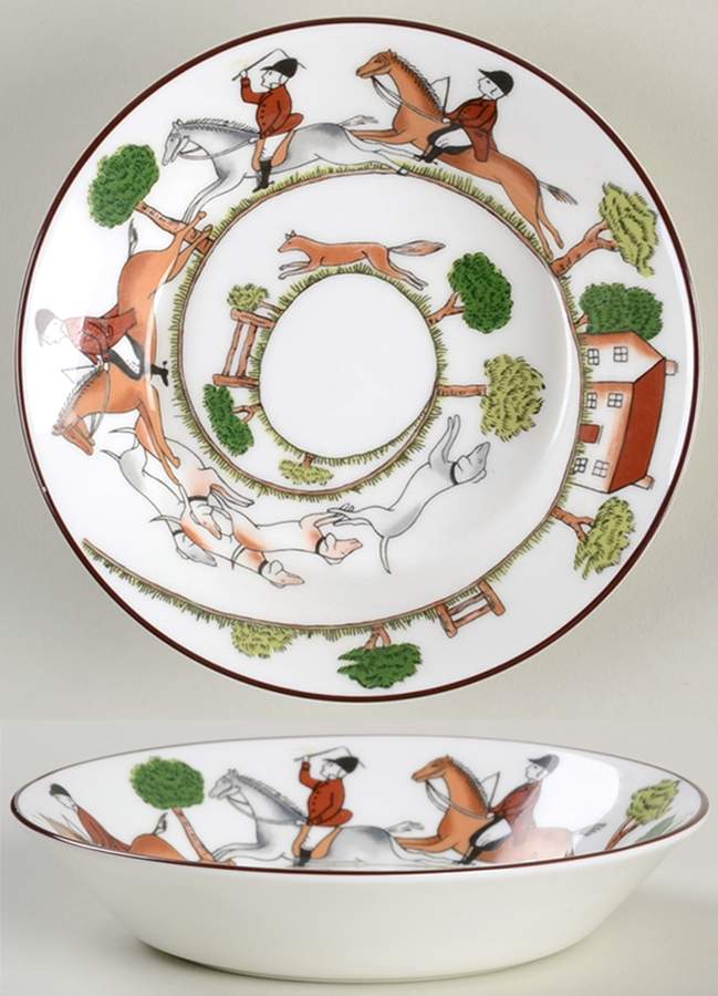 Hunting Scene Fruit/Dessert (Sauce) Bowl by Wedgwood-1