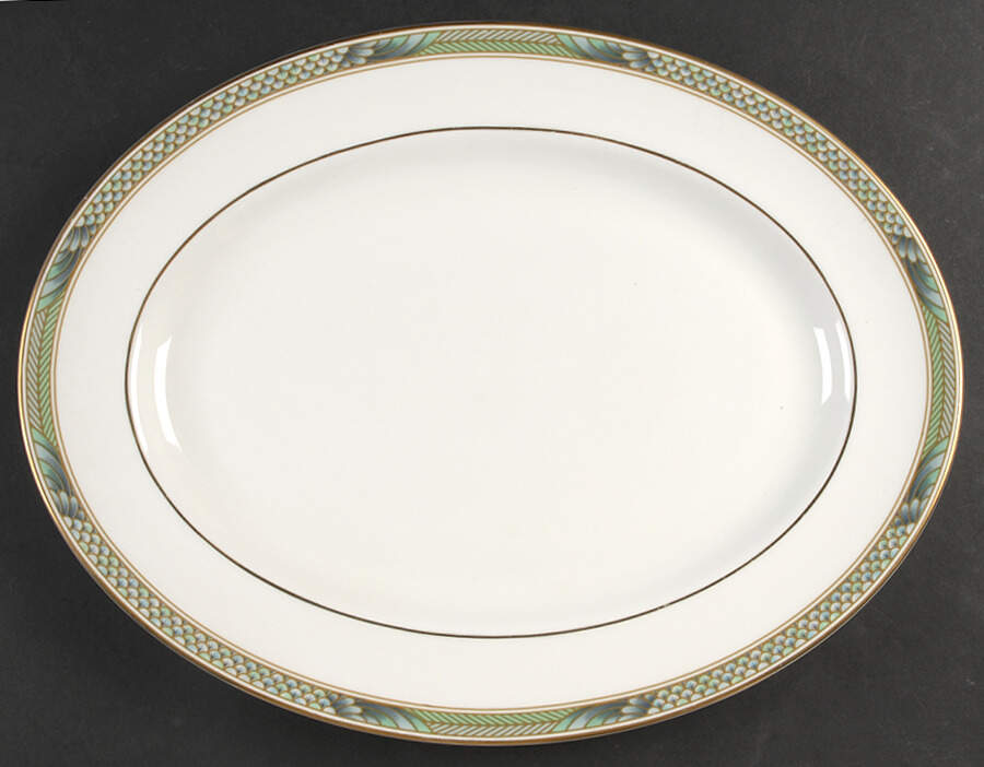Icarus 15" Oval Serving Platter by Wedgwood-1