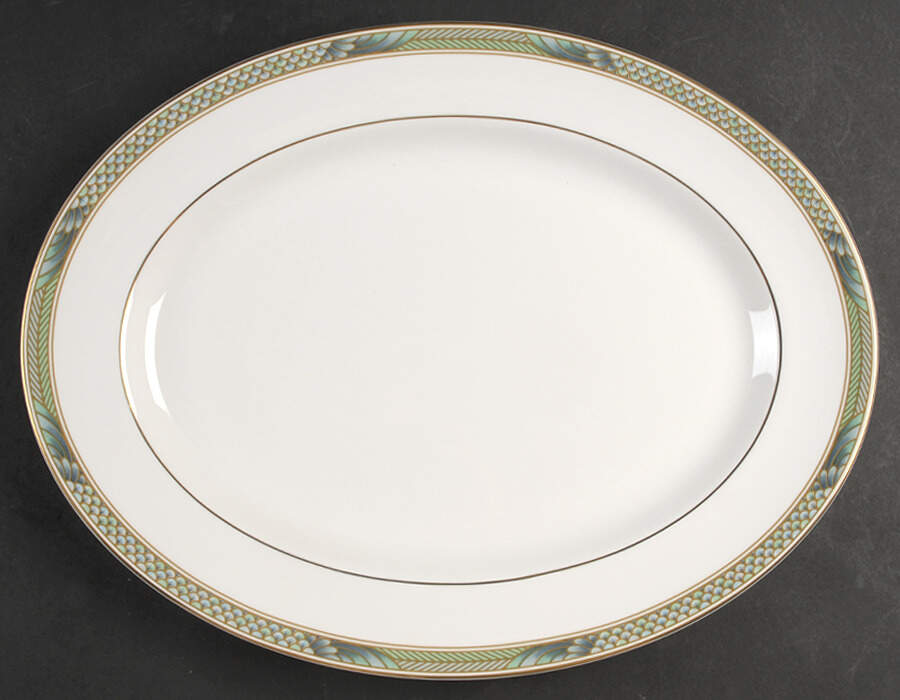 Icarus 15" Oval Serving Platter by Wedgwood-1
