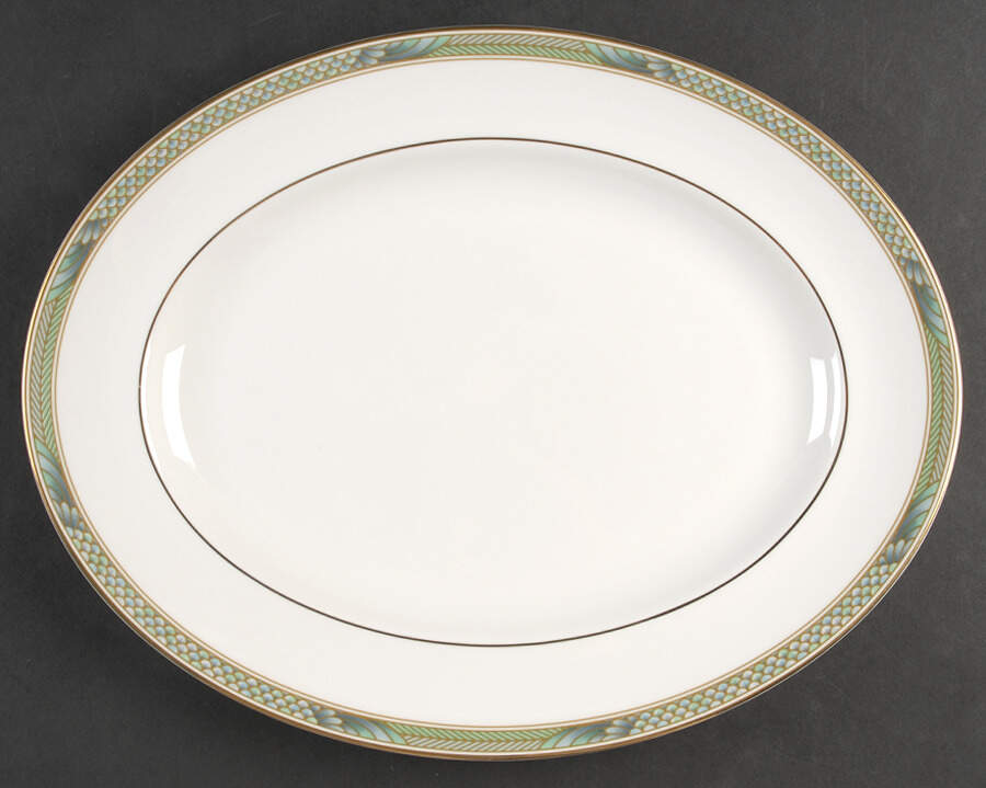 Icarus 14" Oval Serving Platter by Wedgwood-1