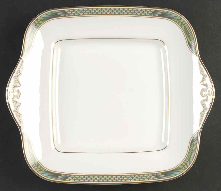 Icarus Square Handled Cake Plate by Wedgwood-1
