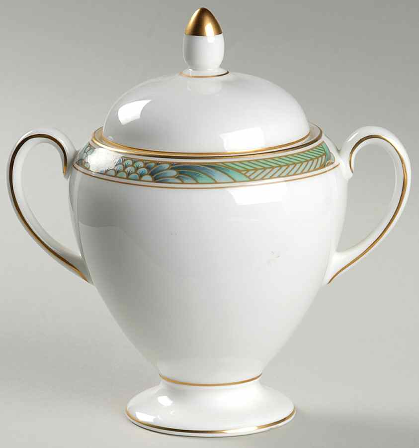 Icarus Globe Shape Sugar Bowl & Lid by Wedgwood-1